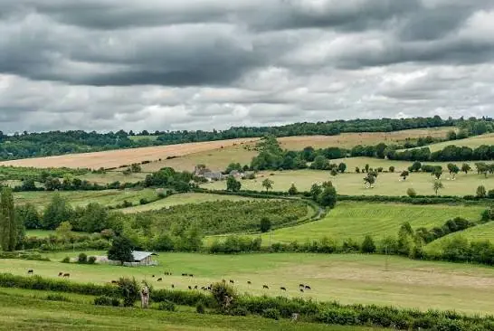 La campagne normande autour de La Vaupalière